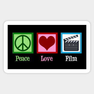 Peace Love Film Sticker